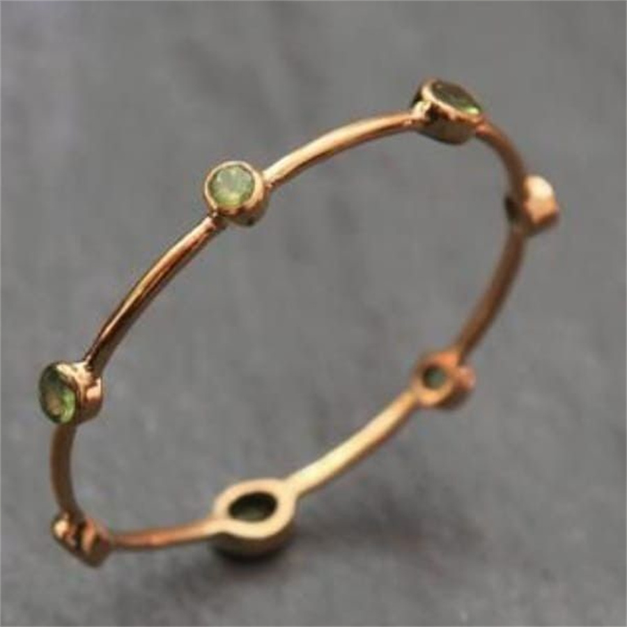 Ethnic Fashion Wear For Women - Vintage Inlaid Green CZ Women's Ring