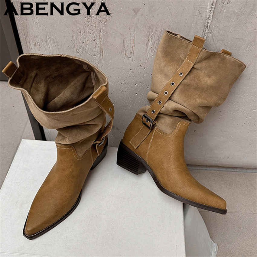 Ethnic Fashion - 2026 New Western Cowboy Knight Boots