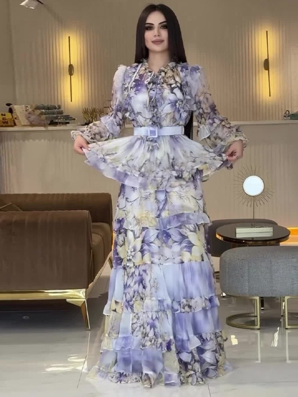 Jalabiya Women Arabic - Eid Women Party Dress Abaya Muslim