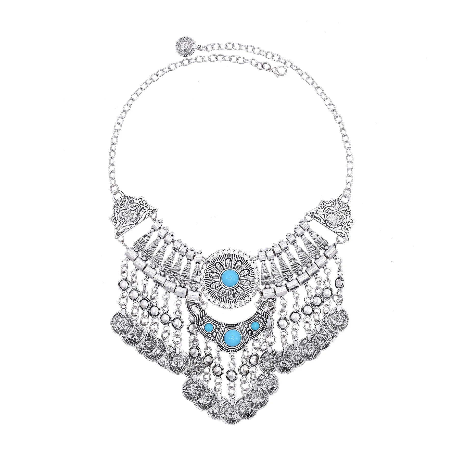 Vintage Silvery Alloy Carved F - Ethnic Fashion Pakistan recension och pris