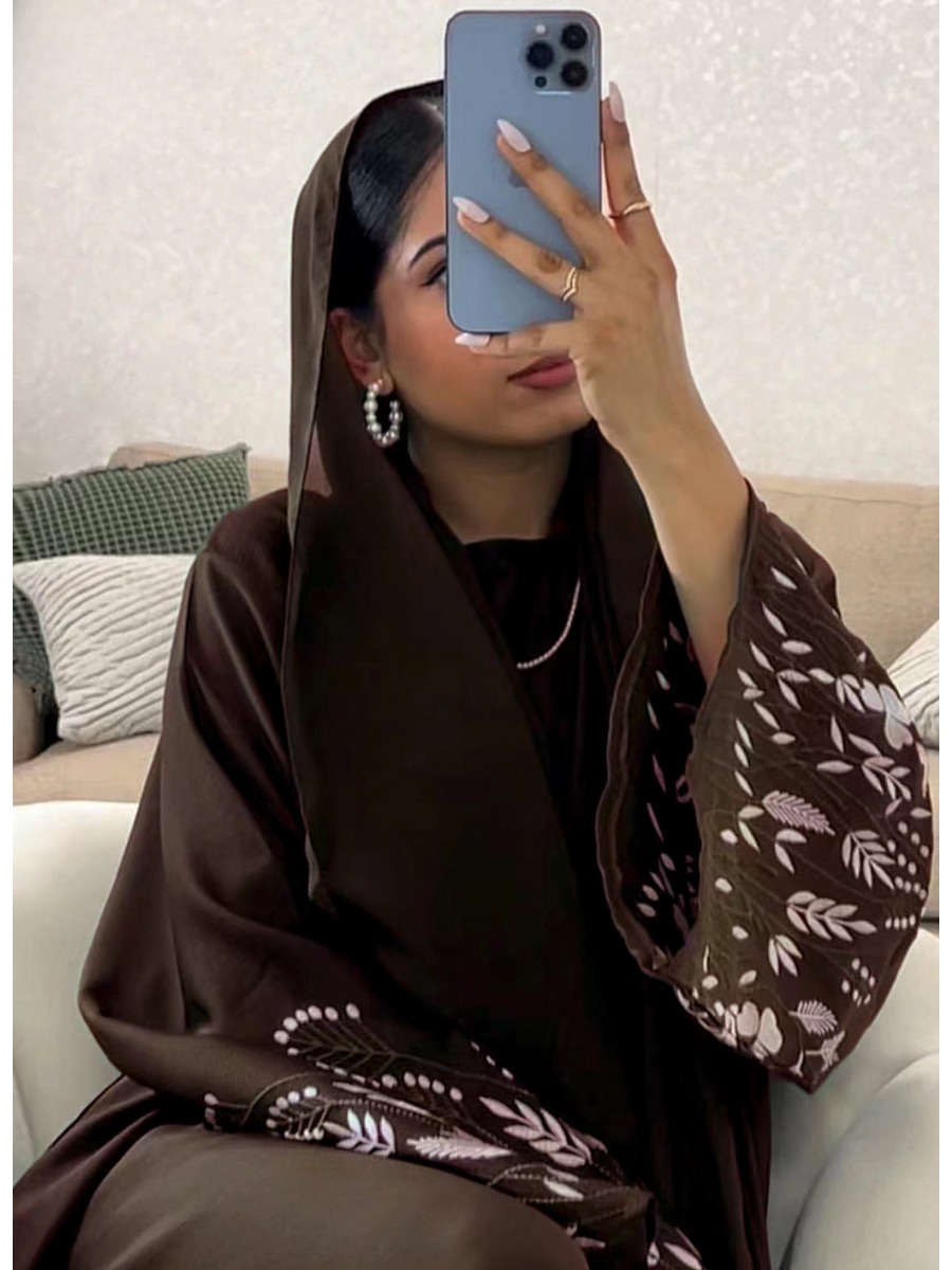 Turkey Emboridery Abaya for Wo - Jalabiya Women Arabic recension och pris
