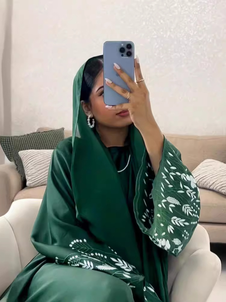 Turkey Emboridery Abaya for Wo - Jalabiya Women Arabic recension och pris