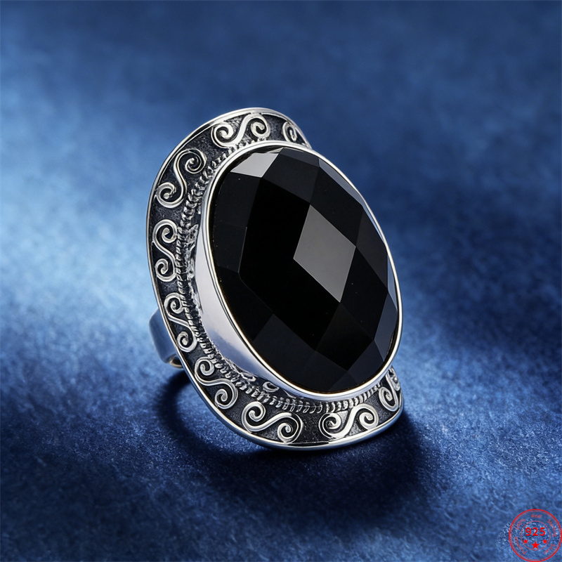 BOCAI New S925 Silver Rings fo - Men'S Ethnic Fashion Trends recension och pris
