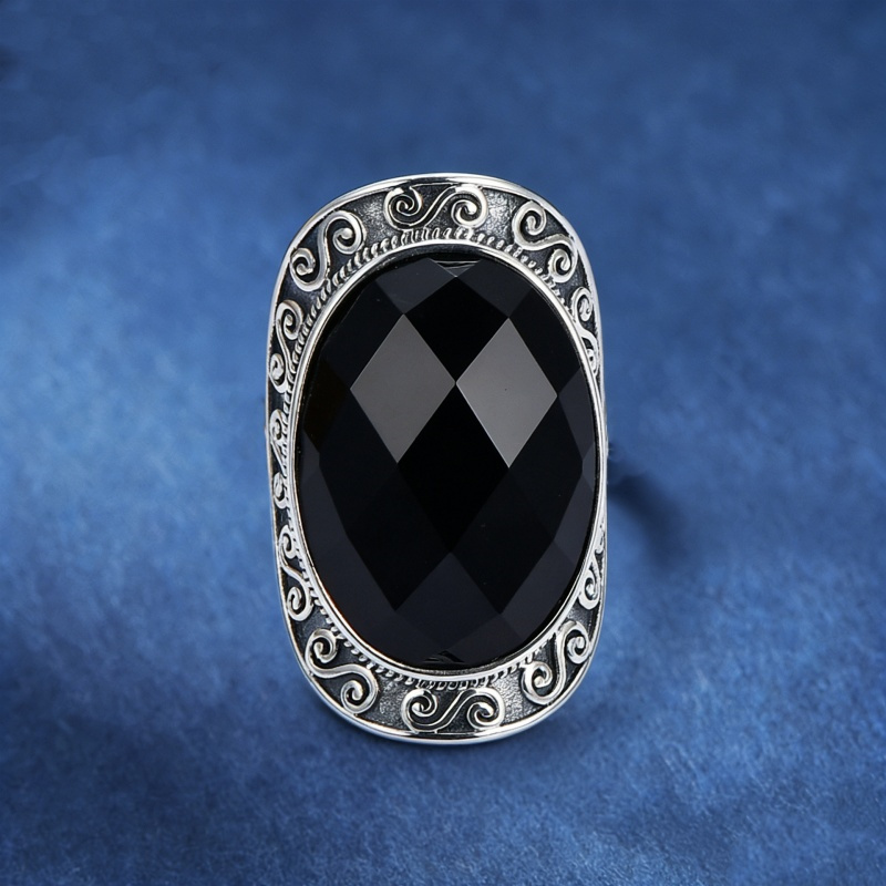 BOCAI New S925 Silver Rings fo - Men'S Ethnic Fashion Trends recension och pris