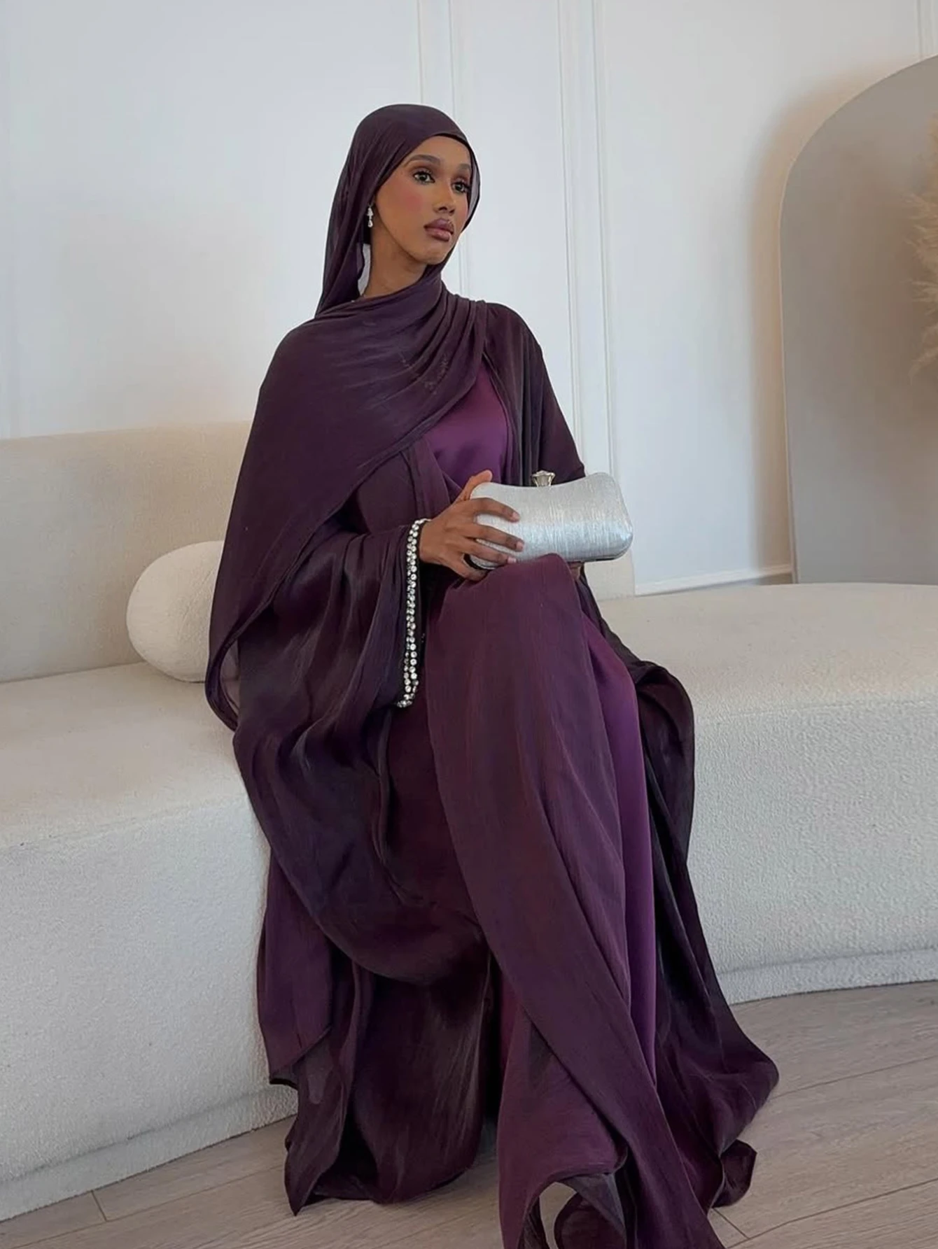 Eid Muslim Abaya Scarf Dress 1 - Jalabiya Women Arabic recension och pris