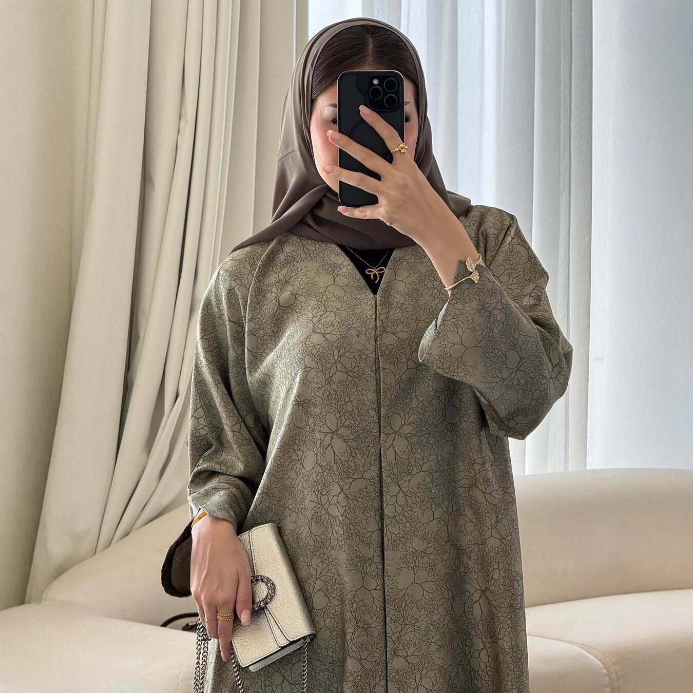 Eid Dress Print Abaya Women Mu - Jalabiya Women Arabic recension och pris