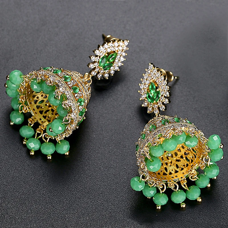 India Pakistan Earrings Copper - Ethnic Fashion Pakistan recension och pris