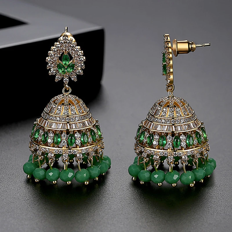 India Pakistan Earrings Copper - Ethnic Fashion Pakistan recension och pris