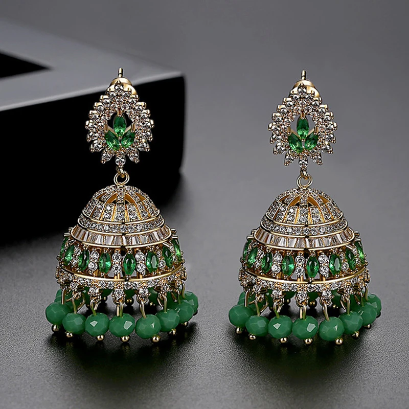 India Pakistan Earrings Copper - Ethnic Fashion Pakistan recension och pris