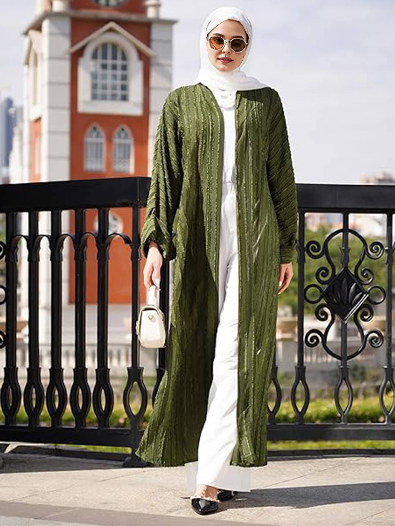 Ramadan Dubai Open Abaya Kimon - Jalabiya Women Arabic recension och pris