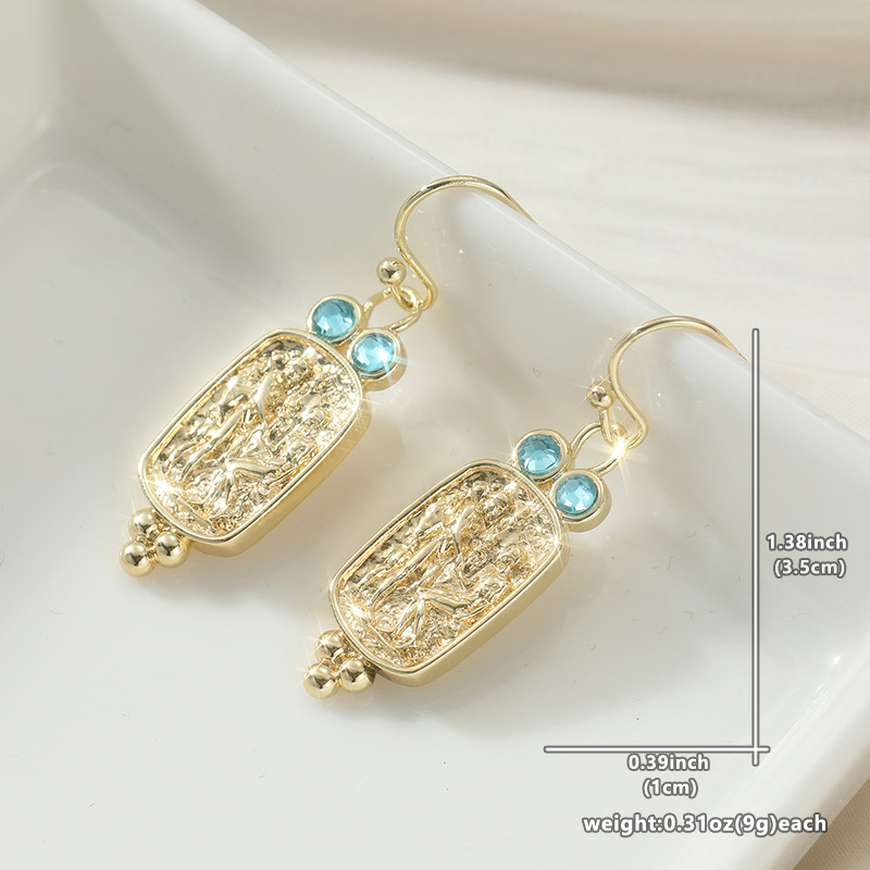Vintage Inlaid Sea Blue CZ Dan - Ethnic Fashion Wear For Women recension och pris