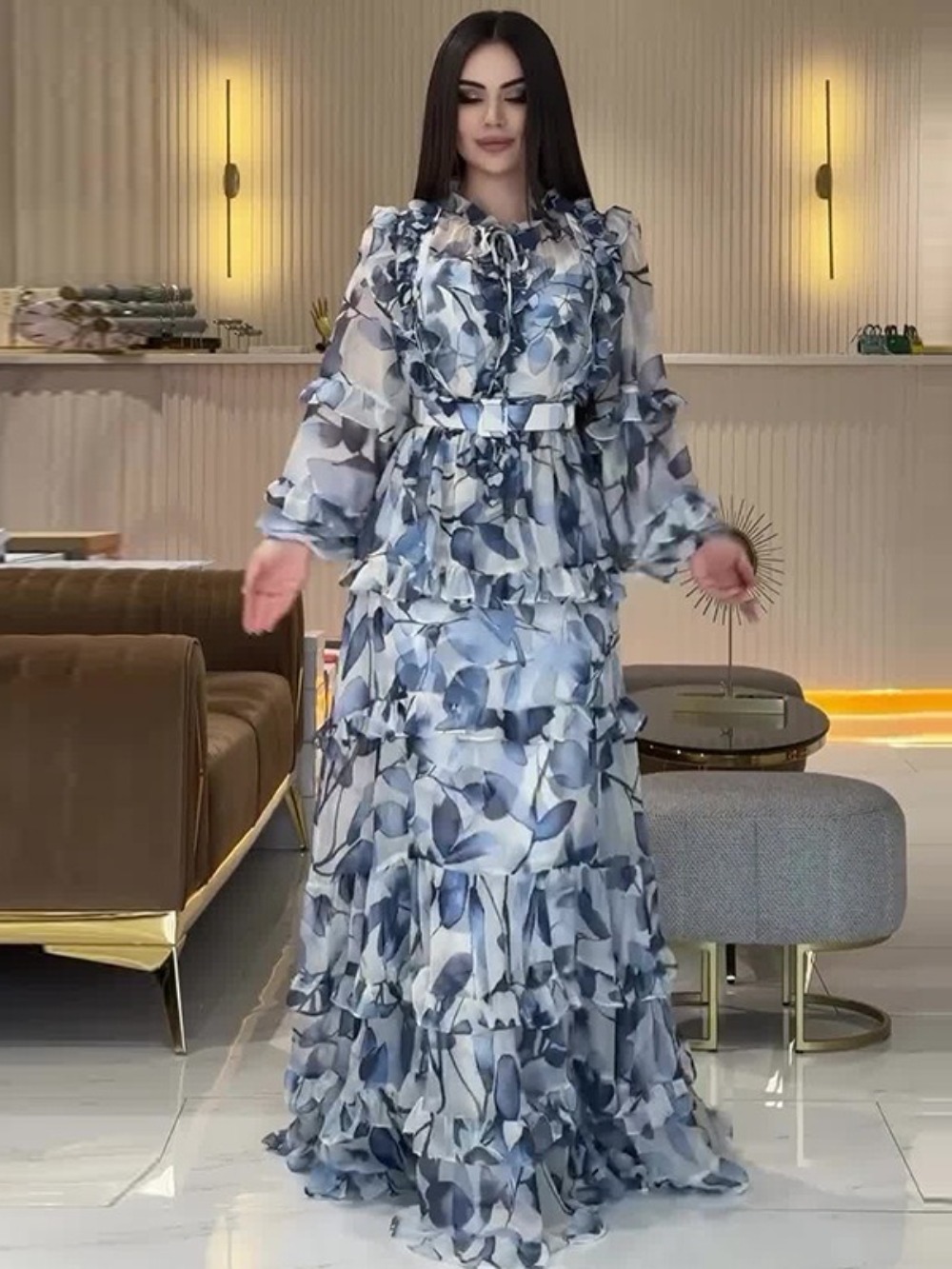 Eid Women Party Dress Abaya Mu - Jalabiya Women Arabic recension och pris