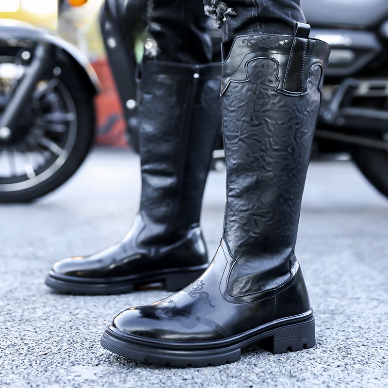 Men's Mid-calf Boots High Qual - Ethnic Fashion recension och pris