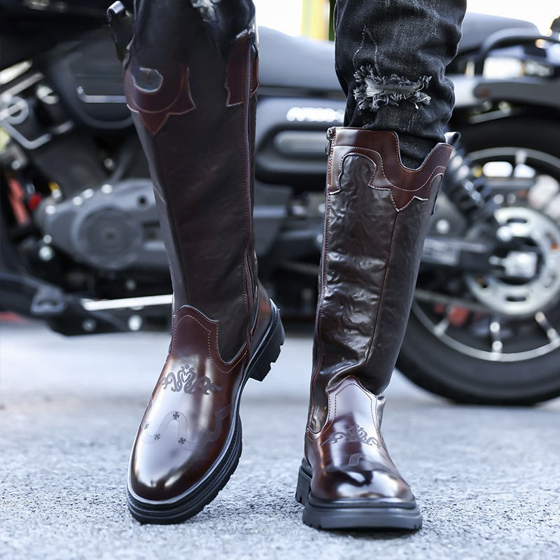Men's Mid-calf Boots High Qual - Ethnic Fashion recension och pris