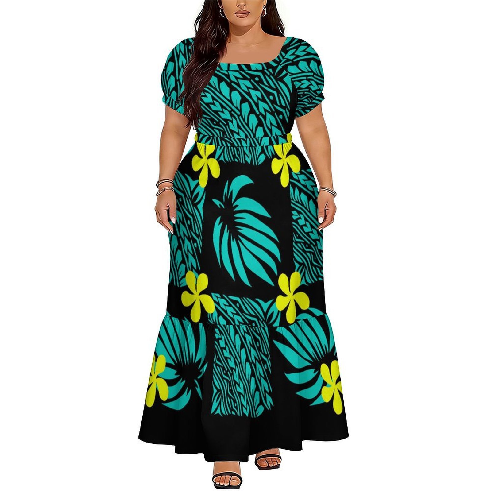 Polynesian Island Long Dress S - Ethnic Clothing & Online Fashion Store Khaadi Uk recension och pris