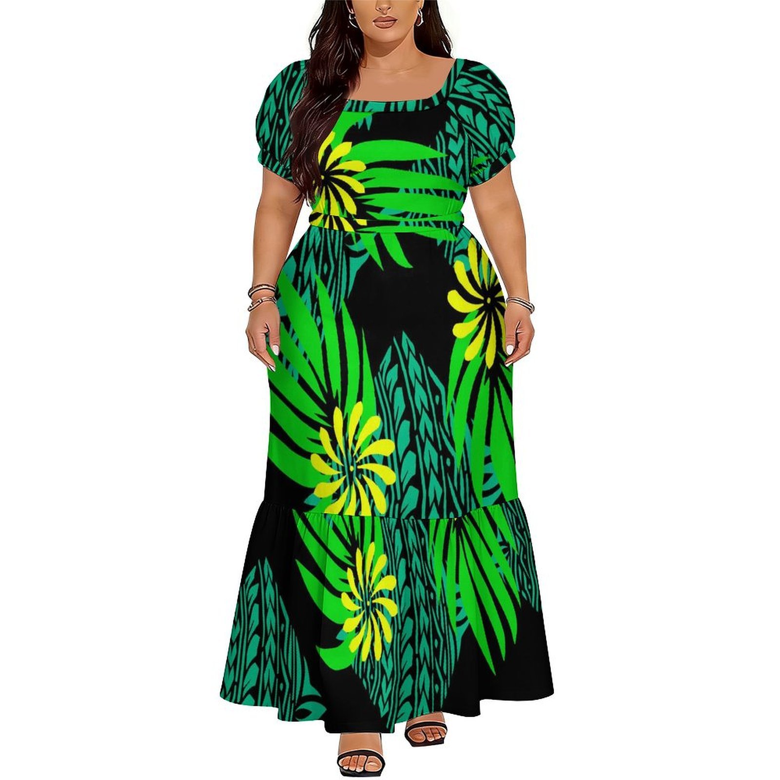 Polynesian Island Long Dress S - Ethnic Clothing & Online Fashion Store Khaadi Uk recension och pris