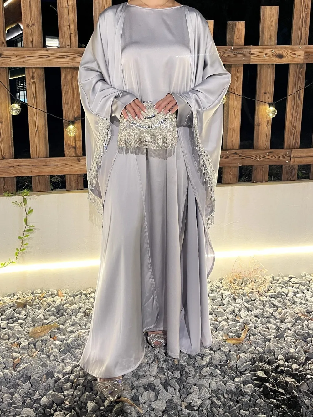 Muslim Women Abaya Dress 2 Pie - Jalabiya Women Arabic recension och pris